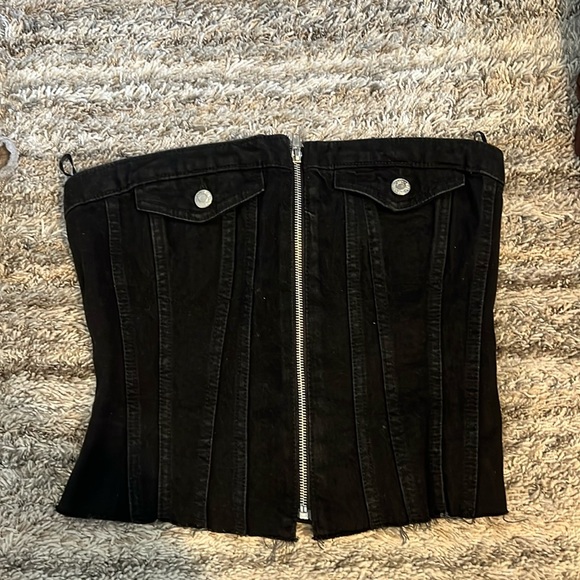 Zara denim corset top - Picture 1 of 3